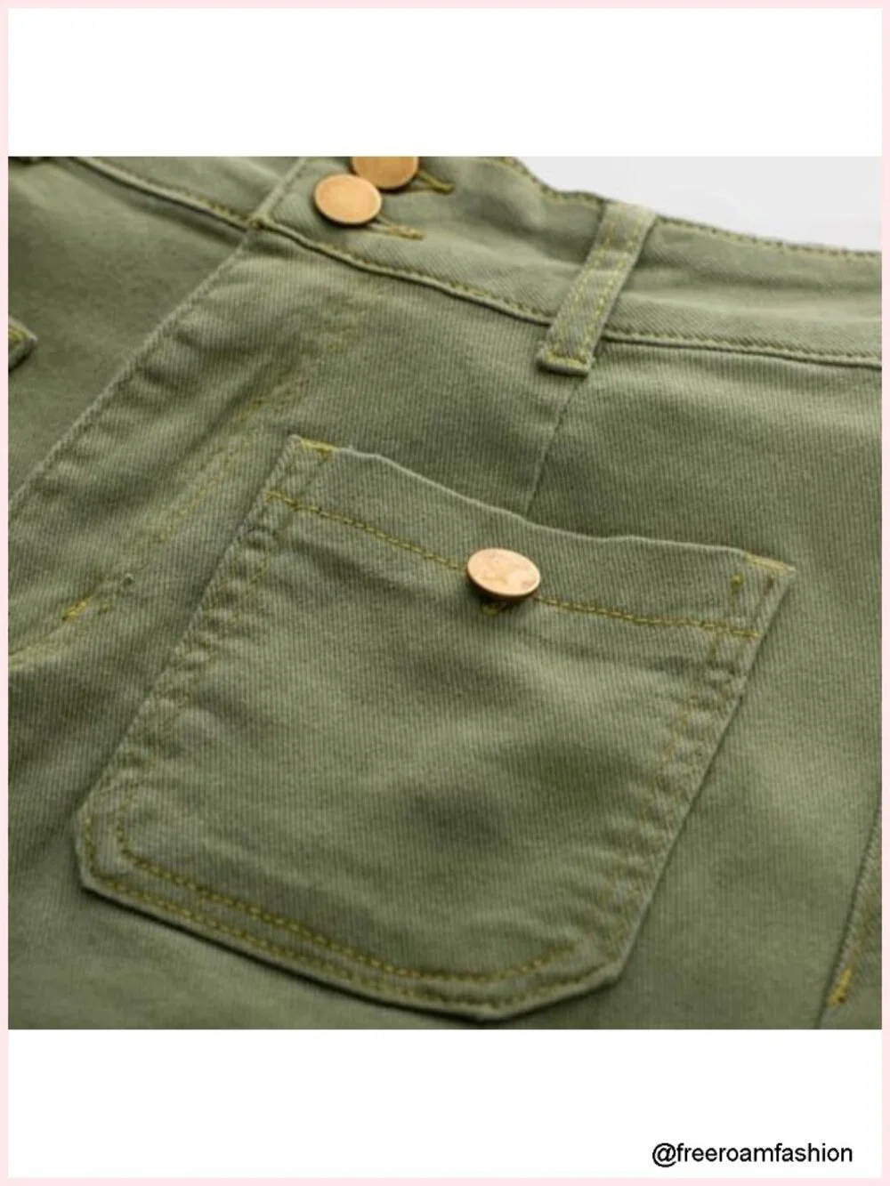 High Waist Denim Skirt with Removable Belt Knee Length Slit
